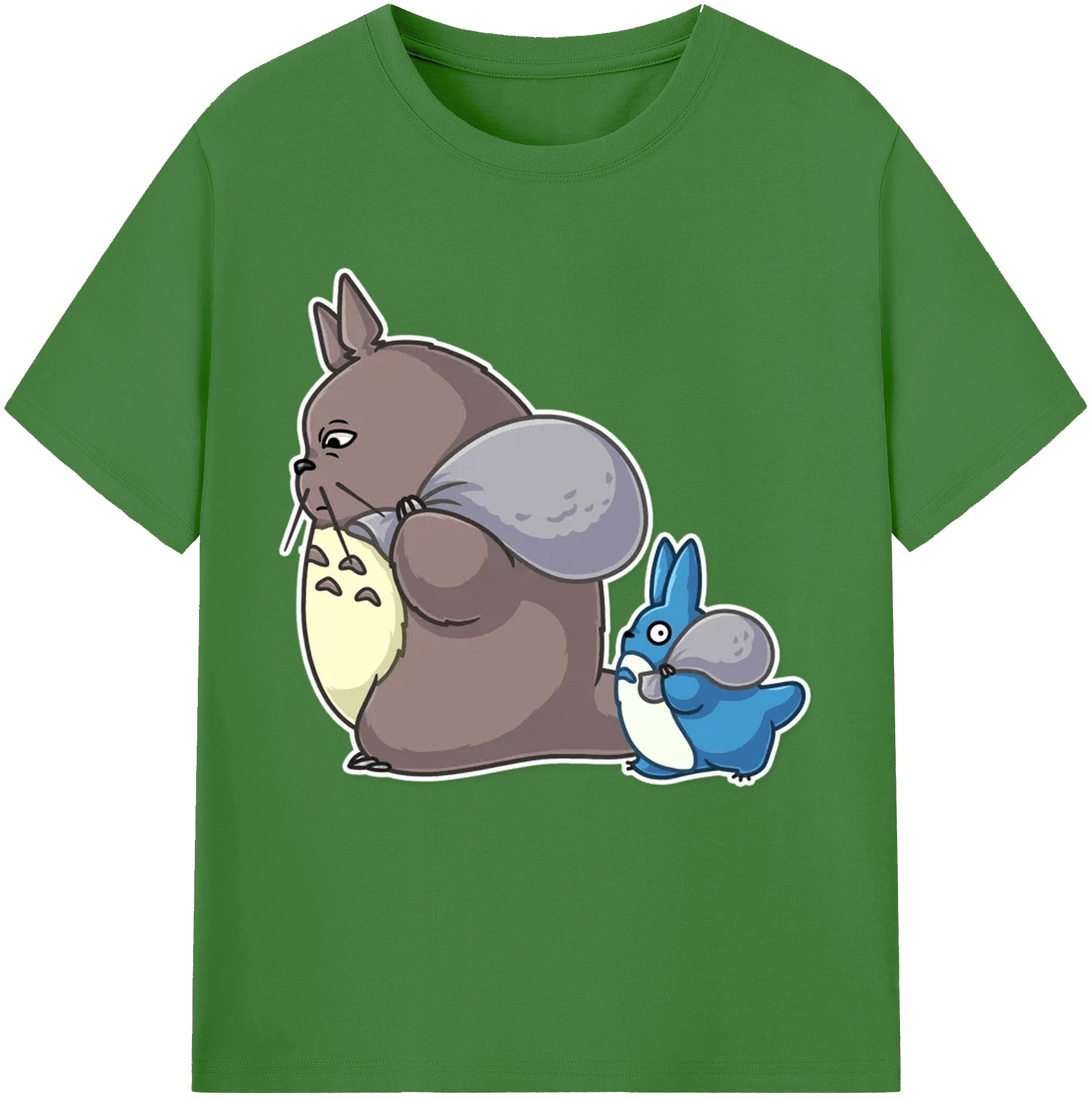 （画像用） となりのトトロ 草壁メイ 草壁サツキ My Neighbor Totoro Satsuki Kusakabe Mei Kusakabe レディースカジュアルプリントTシャツ（綿100％）